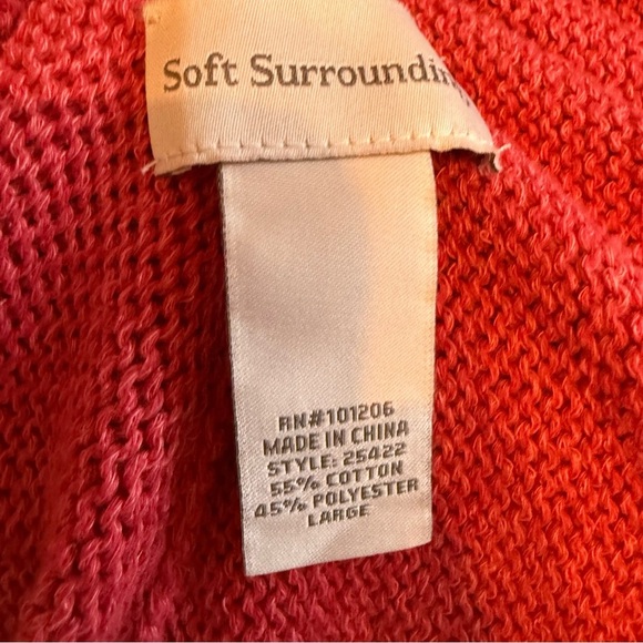 Soft Surroundings Rose Open-Front Sweater - Picture 5 of 6